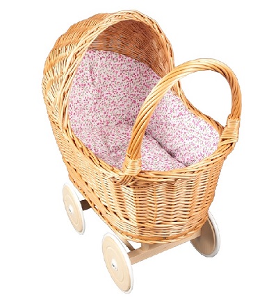 Rieten poppenwagentje julia