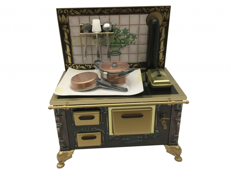 Blikken fornuisje Luxe Empire,Tiny kitchen van Schopper Blikken fornuisje,Tiny Kitchen van Schopper delfts blauw