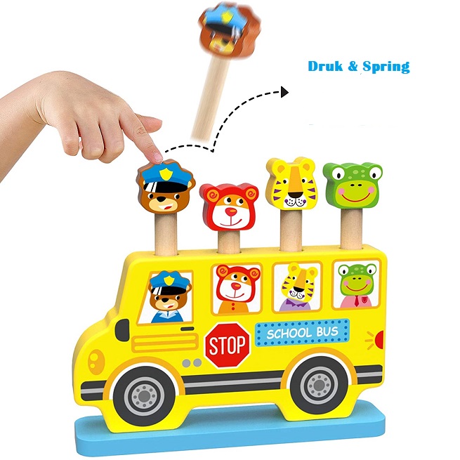 pop up speelgoed schoolbus