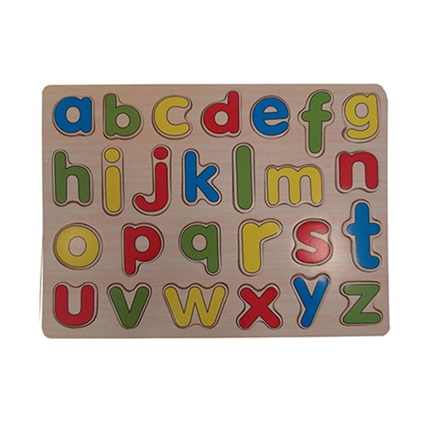 beloning Temerity uitsterven Houten puzzel ABC kleine schrijfletters