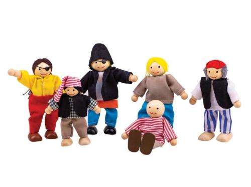6 Buigpoppetjes Piraten 