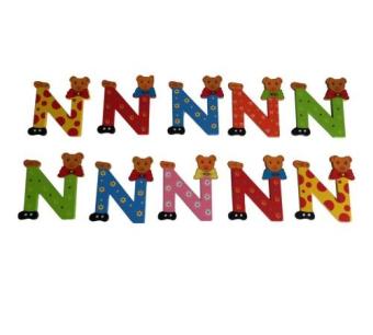 Houten Deurletter N Klein
