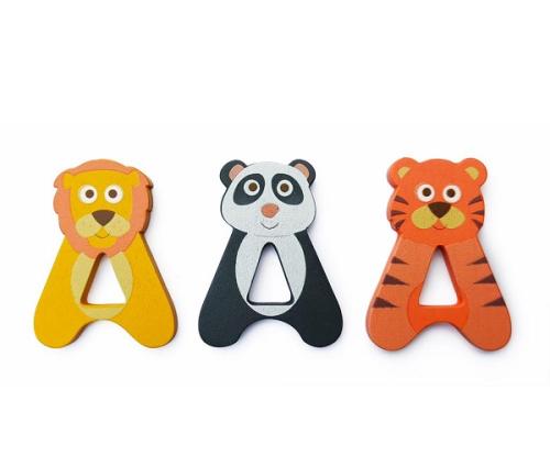 Houten Deurletter Dieren A