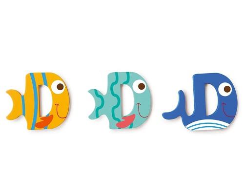 Houten Deurletter Dieren D