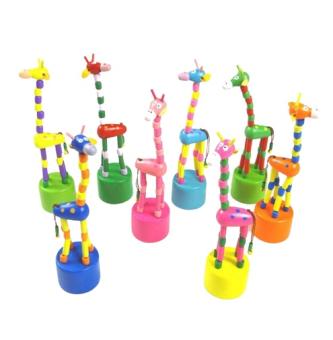 Houten Drukpoppetje Giraffe