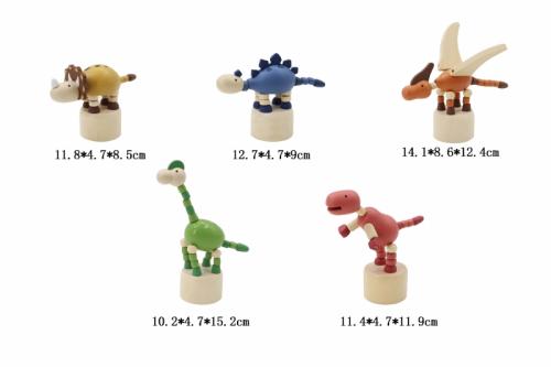 drukpoppetjes dinosaurus