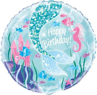 Folieballon Verjaardag Zeepaardje