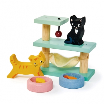 Poppenhuis Huisdierenset Poes 