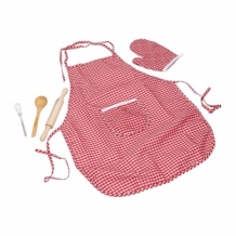 Keukenschort met Ovenwant Rood