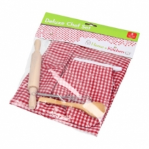 Keukenschort met Ovenwant Rood