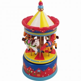 Muziekdoosje Carrousel Rood