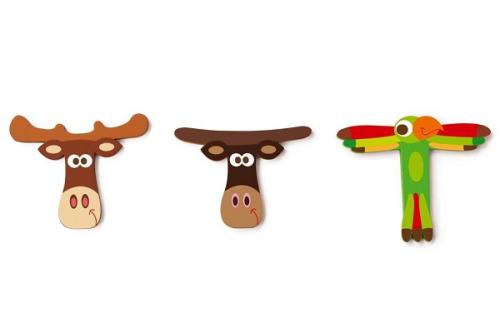 Houten Deurletter Dieren T