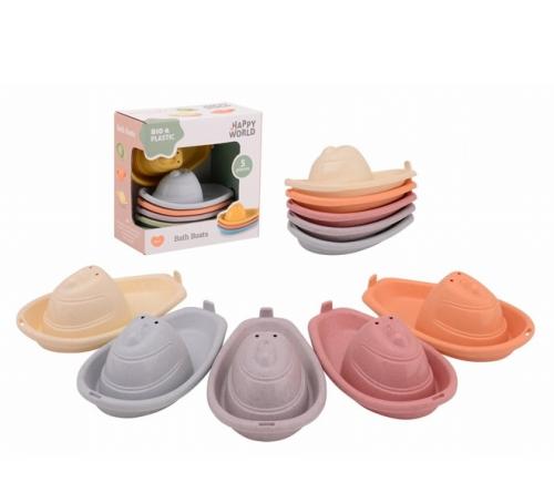 set van 5 badbootjes bio-plastic