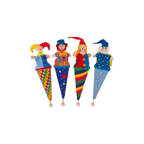 goki stokpoppetje pop-up clown