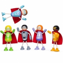 Tidlo speelgoed Superhelden Set van 5