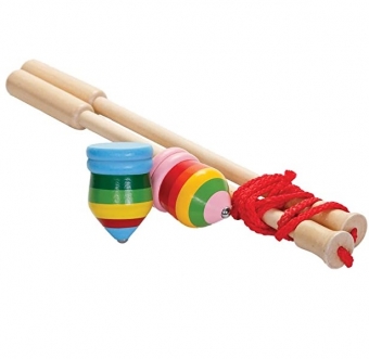 Houten Zweeptol Regenboog