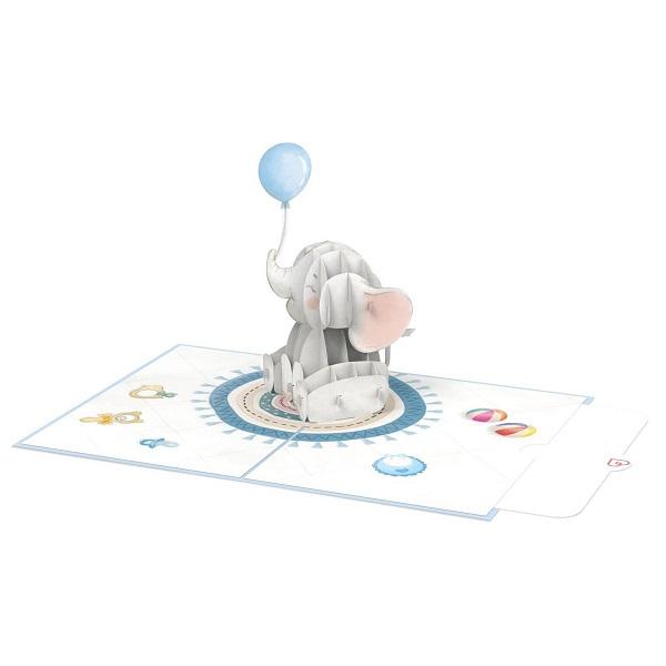 3-d-pop-up-geboortekaart-olifant-blauw
