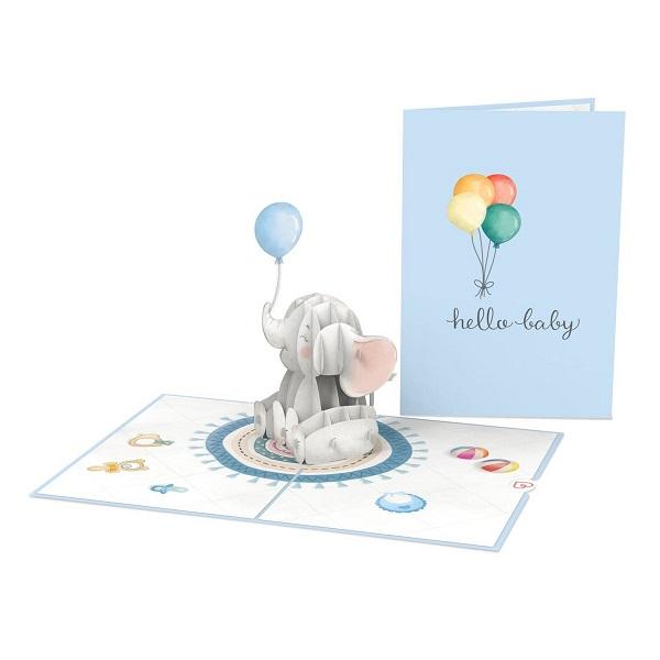 3-d-pop-up-geboortekaart-olifant-blauw