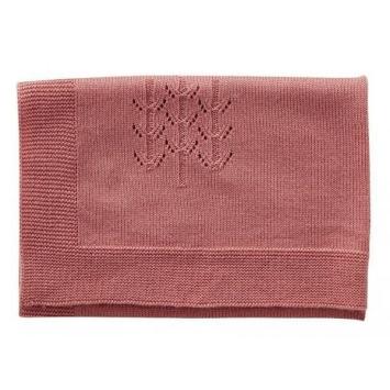 gebreid poppendekentje roze byastrup