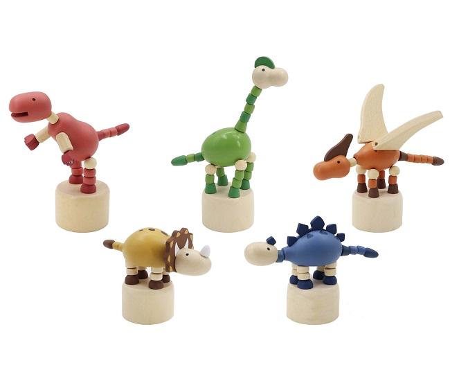 drukpoppetjes dinosaurus