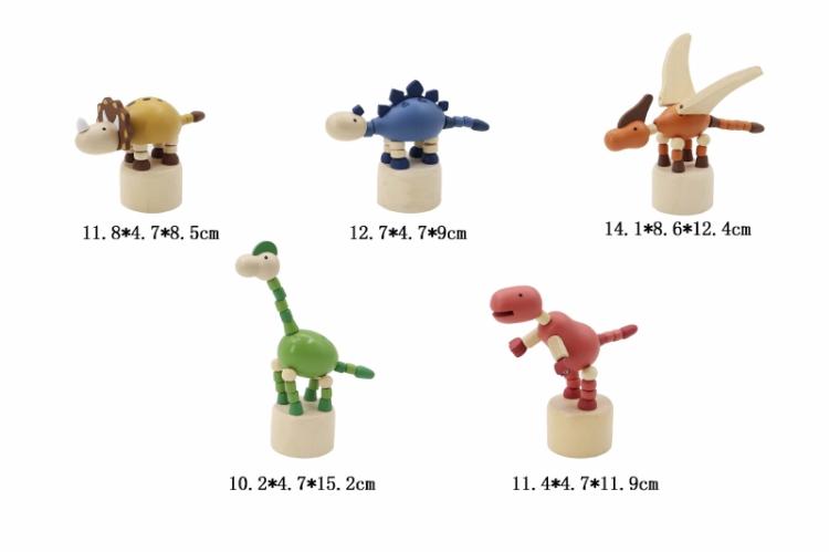drukpoppetjes dinosaurus