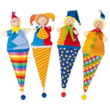 goki stokpoppetje pop-up clown