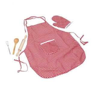 Keukenschort met Ovenwant Rood