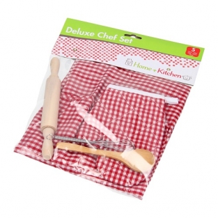 Keukenschort met Ovenwant Rood