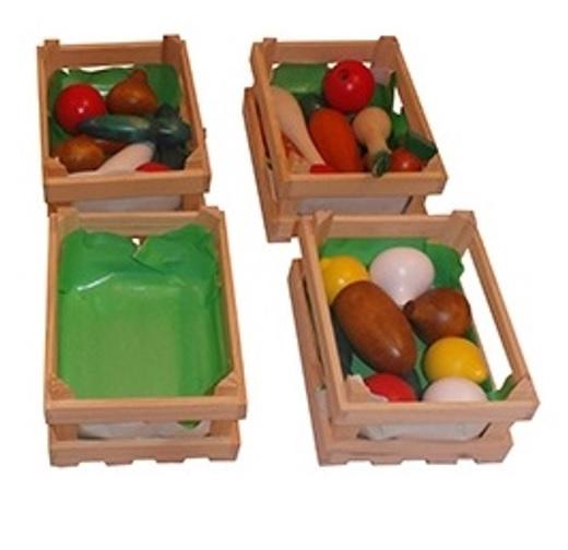Houten Kratje met Groente