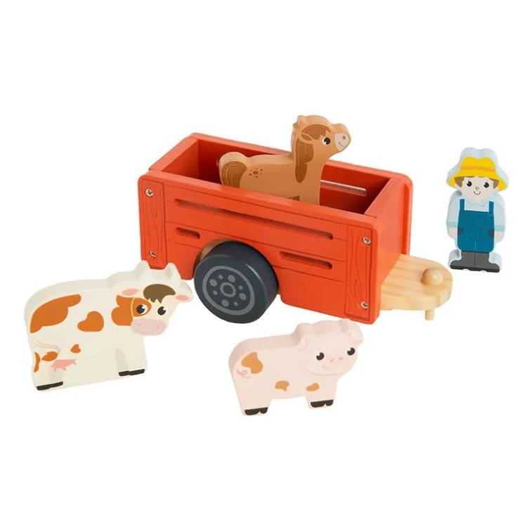 zookabee-rode-speelgoed-tractor-met-aanhanger